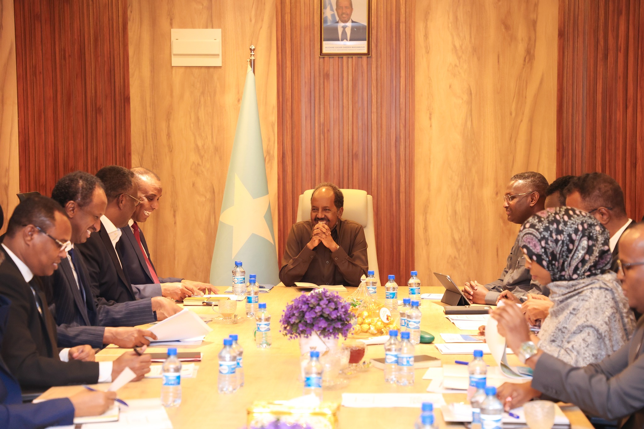 President convenes terrorist finance meeting | Photo: Villa Somalia Facebook